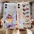 thumbnail image 2 of Funda de teléfono suave de lujo con diseño de dibujos animados de Snoopy, el amigo de Charlie Brown y Peanut para iPhone 11, 12, 13, 14 y 15 Pro Max con carcasa de diamante, 2 of 5