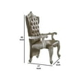 thumbnail image 2 of ACME Versailles Arm Chair (Set-2) in Synthetic Leather & Bone White, 2 of 5