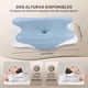 thumbnail image 3 of Almohada Memory Foam, Almohadas Ortopedica Cervical Pueden Aliviar el Dolor,2 Alturas Ajustables + Funda de Seda Refrescante - Soporte Ergonomico para Dormir de Lado, Espalda o Estómago, 3 of 7
