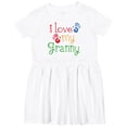 thumbnail image 3 of Inktastic I Love My Granny Girls Toddler Dress, 3 of 5