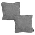 thumbnail image 1 of Cojin Decorativo Cuadrado Grande Set de 2 Manhattan Gris Oscuro, 1 of 4