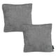 thumbnail image 1 of Cojin Decorativo Cuadrado Grande Set de 2 Manhattan Gris Oscuro, 1 of 4