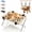 Khaki, variant on Dog Hammock Bed with Frame,Stand and Breathable 8-Hole Mesh for Bathing,Nail Trimming,Drying and Daily Care