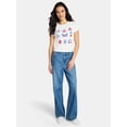 thumbnail image 2 of Social Edition Women's American Symbol Graphic Tee with Short Sleeves, Sizes XXS-XXL, 2 of 5