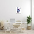 thumbnail image 2 of French Bulldog Purple Hued Dog Animals & Insects Graphic Art Gray Framed Art Print Wall Art, 2 of 7