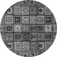 thumbnail image 1 of Ahgly Company Indoor Round Abstract Gray Modern Area Rugs, 7' Round, 1 of 4