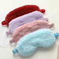 thumbnail image 4 of Flmtop Eye Cover Simulated Release Eyes Fatigue Faux Rabbit Fur Sleeping Blindfold Soft Plush Cover for Unisex, 4 of 9