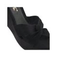 thumbnail image 5 of Sandalias de tacón corrido y plataforma con diseño de nudo y correa ajustable de unicolor para mujer, 5 of 5