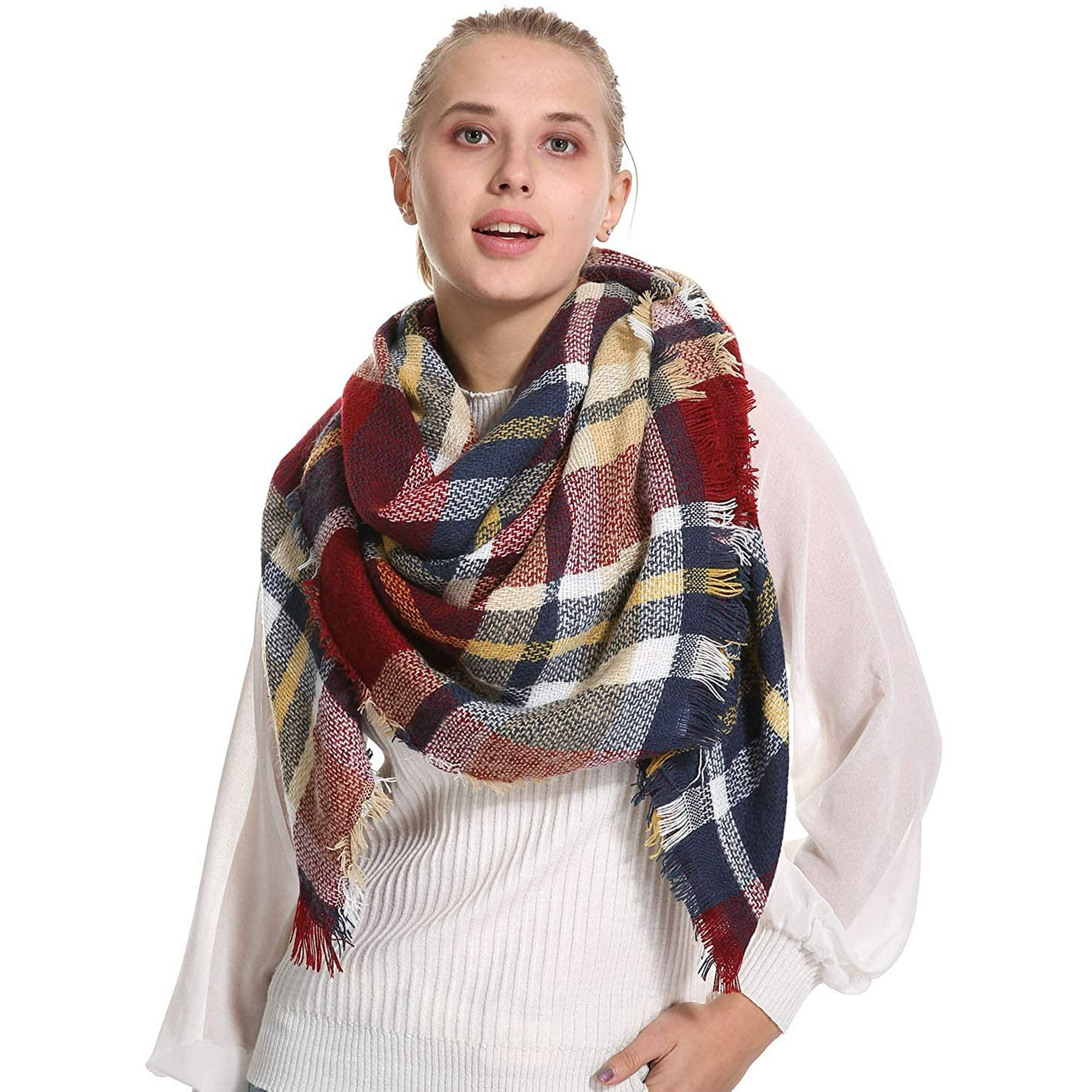Plaid scarves for fall deals