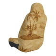 thumbnail image 4 of Lsque Retro Palm Tree Pattern Car Seat Covers for Front Seats , Waterproof Seat Covers for Cars, Sporty Front Seat Covers,Car Seat Cover Protector Front Seats, 4 of 5