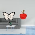 thumbnail image 2 of Reloj De Pared Acrílico De Mariposa Y Escultura De Cerámica Para Oficina, Comedor, Habitación Infantil, Cafetería, Estudio, Decoración Navideña., 2 of 8