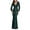 Green, variant on AOOCHASLIY Women's Slim Dress Formal Gowns Evening Dresses V-Neck Long Sleeve Party Club Dress