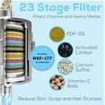 thumbnail image 3 of 23 Stage Shower Head Filter for Hard Water - High Output Universal Shower Filters to Remove Toxic Chemicals, Chlorine & Heavy Metals (Luxury Polished Chrome), 3 of 9