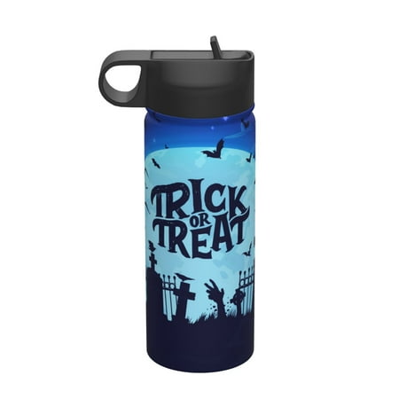 

Zeuib Halloween Trick Or Treat Print 18oz Sports Insulated Kettle Insulated Cups With Handle Sports Water Kettle Water Bottle Insulated