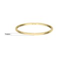 thumbnail image 5 of TimeLe$$ Classics 1 MM Plain Band Ring for Women in Solid 14K Yellow Gold, Pleasant Gold Ring, A Stunning Precious Jewelry Gift for Her (Ring Size 10), 5 of 5