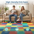 thumbnail image 2 of Gymax 36 Pack Interlocking EVA Foam Floor Tiles 2/5 Inch Thick Puzzle Exercise Mats Multicolor, 2 of 10
