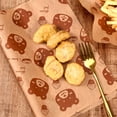 thumbnail image 3 of 100PC Sandwich Packaging Paper Food Grade Without BisphenolA Oil Resistant Paper Bread Sandwich Fries Oilpaper Baking Tools, 3 of 5