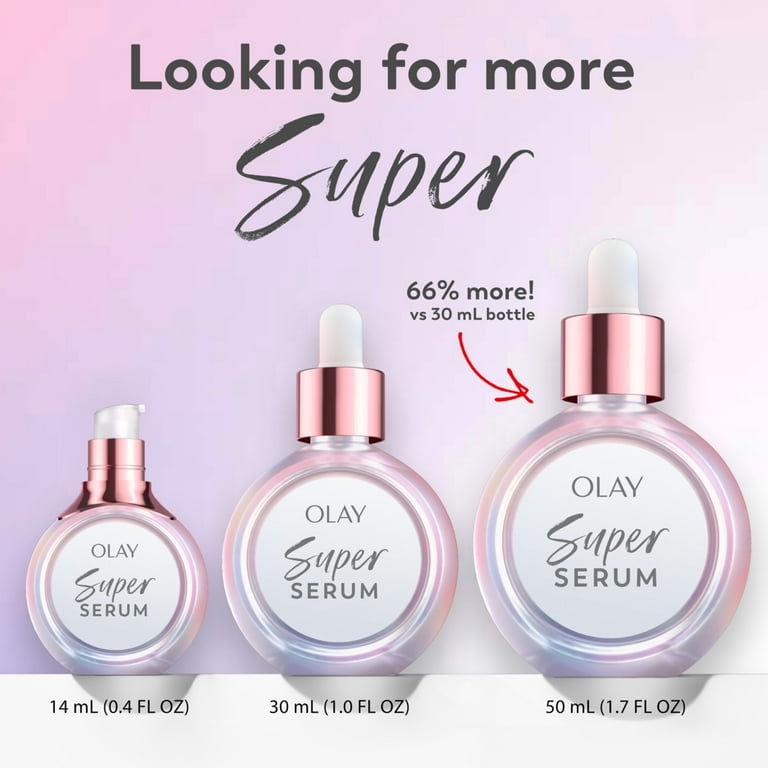 Olay Skin Care Super Serum, 5-in-1 Anti-Aging Face Serum, 1.0 fl