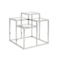 thumbnail image 3 of Table d'appoint base argent, 3 of 5