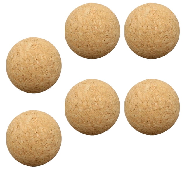 SWETRACE 6Pcs Replaceable Foosball Balls Khaki Synthetic Material Game Table Machine Compatible 1.41X1.41X1.41Inch