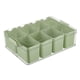 thumbnail image 5 of Caja de condimentos con 8 rejillas, tarro de especias, organizador de cocina ligero con tapa, caja de condimentos combinada para mesa de comedor Verde, 5 of 9