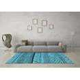 thumbnail image 3 of Ahgly Company Indoor Rectangle Oriental Light Blue Industrial Area Rugs, 5' x 7', 3 of 4