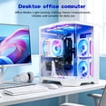 thumbnail image 2 of Qehi White Pc Desktop, Core I7, Rx580 8Gb, 16G Ram, 512Gb Nvme 3.0 Ssd, Rgb Lighting, Wifi6, 400W Power Supply, 2 of 6