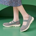 thumbnail image 2 of Women's Platform Wedge Orthopedic Walking Shoes Comfortable Fashion Knit Non Skids Slip on Nursing Loafers Ortho Sneakers, 2 of 7