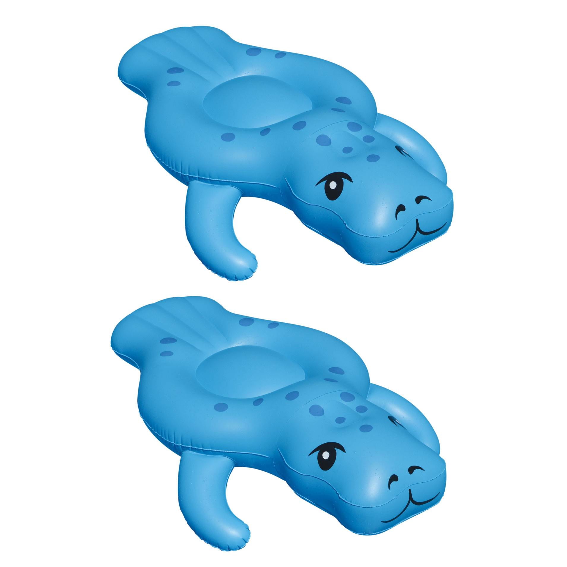 Swimline Swimming Pool Giant Inflatable Manatee Ride On Float Toy (2 Pack) - Walmart.com
