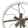 thumbnail image 5 of DecMode 24" 5 Light Vintage Fan Bronze Accent Lamp with Black Metal Shade, 5 of 15