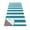Turquoise, variant on Burnt Orange Striped Yoga Towel for Hot Yoga Non Slip, Thanksgiving Orange White Stripes Yoga Mat Towel Absorbent Yoga Sweat Towels Microfiber Hot Yoga Blanket for Bikram Pilates 26"x74"