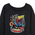 thumbnail image 3 of Marvel Spider-Man - Stickers Style - Ladies French Terry Pullover Sweatshirt, 3 of 5