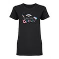 thumbnail image 2 of Unicorn Kisses Quote Shaped T-Shirt Women -Image by Shutterstock, Female Small, 2 of 4