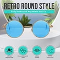 thumbnail image 3 of Sunny Pro Retro Round Sunglasses Small Colored Lens Hippie John Lennon Glasses, 3 of 7