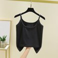 thumbnail image 2 of Jinhomg Cami Tank Top for Women Spaghetti Strap Undershirt Casual Summer Camisole Thermal Underwear Tops Dark Gray L, 2 of 7