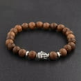 thumbnail image 3 of RSAMD Fashion Men's Women' s Natural Lava Stone Owl 8MM Beads Charm Bracelets Jewelry-J001-1, 3 of 4