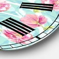 thumbnail image 3 of Designart 'Evening Garden Pattern I' Large Cottage Wall Clock, 3 of 5
