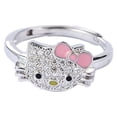 thumbnail image 2 of Sanrio-anillos de Hello Kitty para mujer, joyería de dibujos animados de Anime, Cinnamoroll Kitty, con apertura ajustable, regalos para estudiantes y niñas, 2 of 4