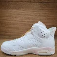 thumbnail image 2 of Ni-k-e Jordan 6 Retro Women's Sneakers Gold White DH9696-100 Lot Size 11 Men's 9.5, 2 of 6