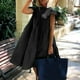 thumbnail image 2 of Vestido Suelto Con Volantes Lisos Y Cuello Redondo Informal de Verano Para Mujer Odeerbi ODB116322, 2 of 7
