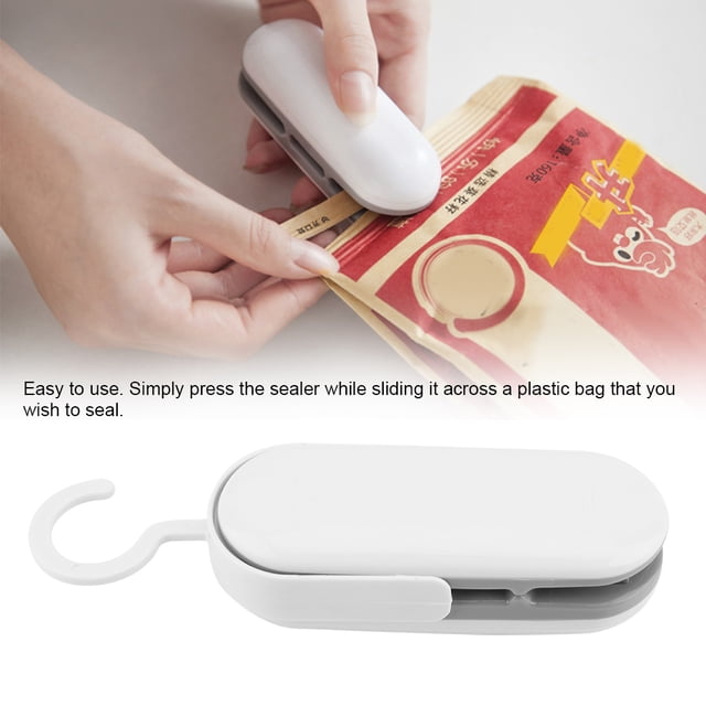 Handheld Heat Sealer, Mini Handheld Heat Sealer Plastic Bag Sealer Airtight Food Storage Battery Excluded