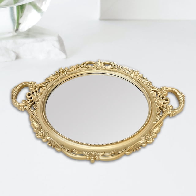 Bandeja decorativa con espejo Soledad Bandeja para servir 40cmx23cm