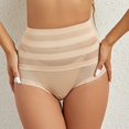 thumbnail image 4 of Daznico Womens Underwear - High Waist Ladies Shapewear Ladies Belly Lifting Panties Solid Lace Trim - Panties for Women,Color:Beige,Size:XXL, 4 of 9