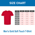 thumbnail image 2 of M&O Gold Soft Touch T-Shirt for Men, 100% Cotton Short Sleeve Taped Neck Deep Red Tee, 3XL, 2 of 6