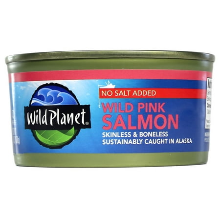 (2 Pack) Wild Planet Wild Alaskan Pink Salmon - No Salt Added - 6