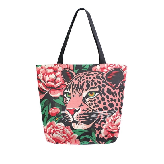 DIXRUYEE Tote Bag Women Weekender Travel Bag Shoulder Handbag The Leaping Leopard Printed