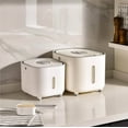 thumbnail image 4 of Ramiter Savings ! Household Portable Rice Bucket Sealed Rice Container Flour Storage Container Cereal Dispenser Household Rice Storage Container Pet Food Storage Container Kitchen Wares, 4 of 5