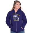 thumbnail image 3 of Minnesota Purple Reign State Shape MN Zip Up Hoodie Men's Women's Brisco Brands 2X, 3 of 6