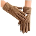 thumbnail image 3 of YUEHAO Household Tools Warm Outdoor Winter Knit Gloves Gloves Velvet Gloves Women'S Gloves Khaki, 3 of 5
