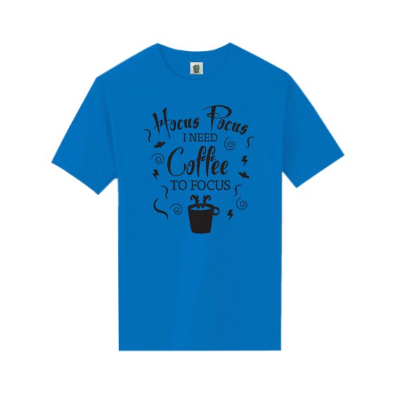 Hocus Pocus I Need Coffee Short Sleeve Neon T-Shirt